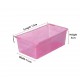Plastic Bird Feeder, Drinker & Bath Box – Medium Size (17 × 11 × 5 cm), Clip-On Cage Accessory for Small Birds (Pink)