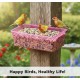 Plastic Bird Feeder, Drinker & Bath Box – Medium Size (17 × 11 × 5 cm), Clip-On Cage Accessory for Small Birds (Pink) Plastic Bird Feeder, Drinker & Bath Box – Medium Size (17 × 11 × 5 cm), Clip-On Cage Accessory for Small Birds (Pink)