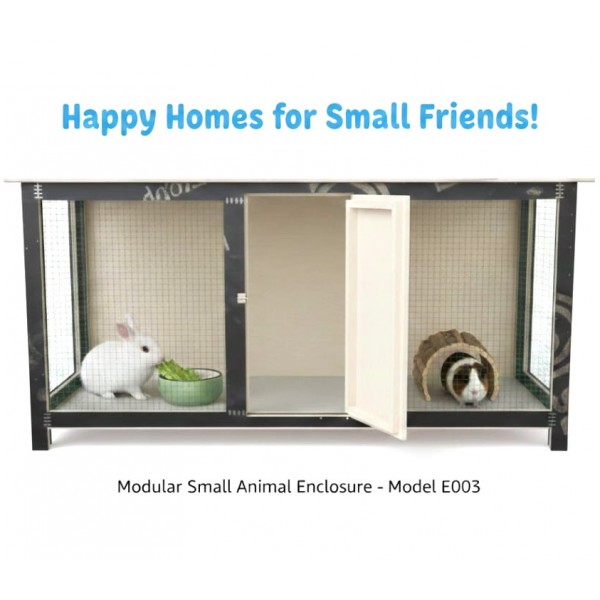 Large Wooden Rabbit Hutch & Small Animal Cage – 121×51×56 cm Spacious Indoor & Outdoor Enclosure for Rabbits, Guinea Pigs, Bunnies with Wire Mesh Run