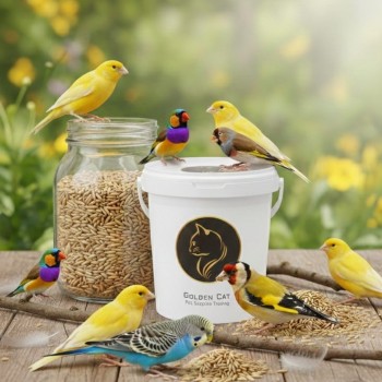canary seeds 3 kg – 100% natural non gmo bird seed for canaries, finches, budgerigars, parakeets, cockatiels, lovebirds, doves, pigeons, and wild birds | outdoor feeders, no additives, premium bulk bird food for healthy feathers, energy, and vitality
