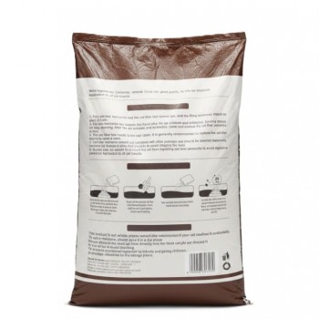 Cat Partner Bentonite Cat Litter – Dust Free Clumping Litter with Coffee Scent, 25L (20kg), Natural Sodium Bentonite, Strong Odor Control for All Cat Breeds