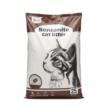 Cat Partner Bentonite Cat Litter – Dust Free Clumping Litter with Coffee Scent, 25L (20kg), Natural Sodium Bentonite, Strong Odor Control for All Cat Breeds