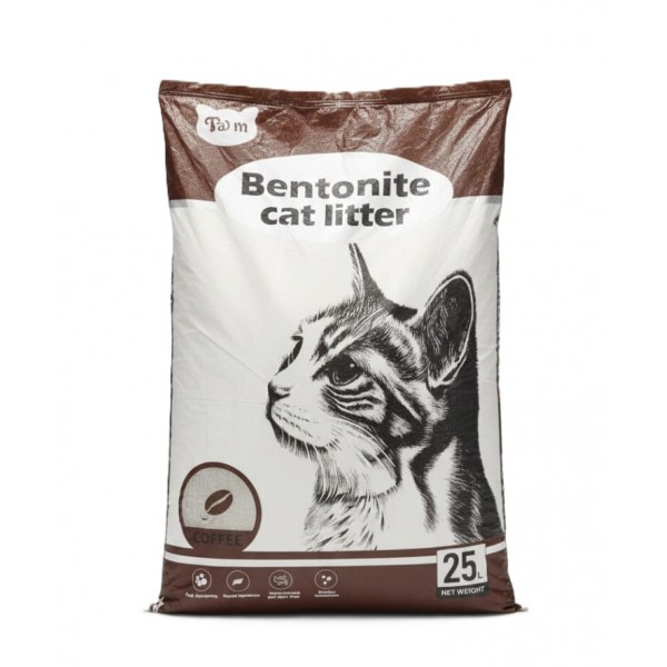 Cat Partner Bentonite Cat Litter – Dust Free Clumping Litter with Coffee Scent, 25L (20kg), Natural Sodium Bentonite, Strong Odor Control for All Cat Breeds
