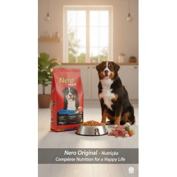 Nero Original Adult Dog Food – Meat Flavor – Complete and Balanced Diet – 25kg