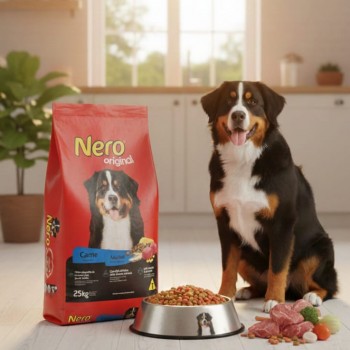 Nero Original Adult Dog Food – Meat Flavor – Complete and Balanced Diet – 25kg