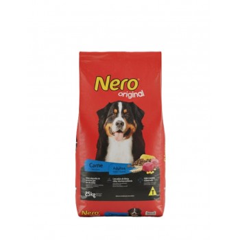 Nero Original Adult Dog Food – Meat Flavor – Complete and Balanced Diet – 25kg