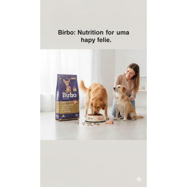 Birbo Tradicional Adult Dog Food – Chicken Flavor – Complete Premium Nutrition – 25 kg Pack – Healthy Skin & Soft Coat, Reduced Feces Odor