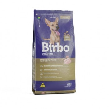 Birbo Tradicional Adult Dog Food – Chicken Flavor – Complete Premium Nutrition – 25 kg Pack – Healthy Skin & Soft Coat, Reduced Feces Odor