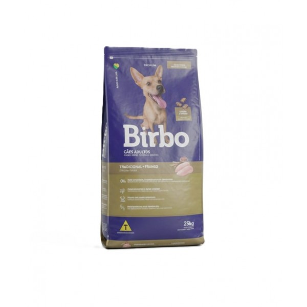 Birbo Tradicional Adult Dog Food – Chicken Flavor – Complete Premium Nutrition – 25 kg Pack – Healthy Skin & Soft Coat, Reduced Feces Odor
