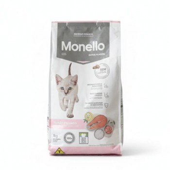 Monello Cat Kitten Dry Food – Salmon & Chicken, 1 KG | Premium Nutrition for Healthy Growth, Immunity & Digestive Health, Taurine-Enriched, No Artificial Colors or Flavors