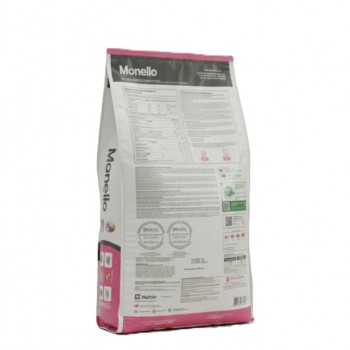 Monello Adult Cat Food Salmon & Chicken 7kg | Complete & Balanced Nutrition, 31% Protein, Omega 3 & 6, Low Sodium, High Digestibility Dry Food for Adult Cats