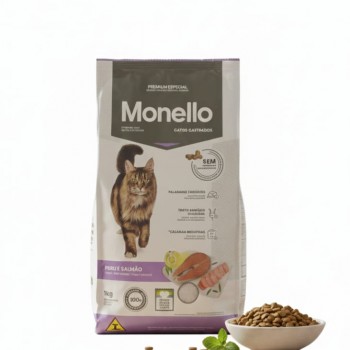 Monello Special Premium Sterilized Cat Food – Turkey & Salmon, 1kg | Weight Control, Urinary Health & Hairball Support, No Artificial Colors or Flavors