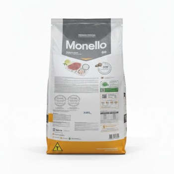 Monello Special Premium Adult Dog Go Dry Food – Beef Flavor, 15kg | Complete Nutrition for Adult Dogs of All Breeds, High Digestibility, Healthy Skin & Coat