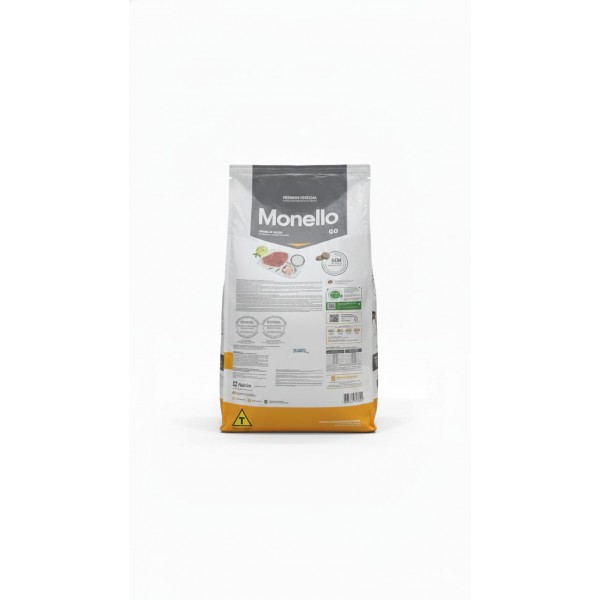 Monello Special Premium Adult Dog Go Dry Food – Beef Flavor, 15kg | Complete Nutrition for Adult Dogs of All Breeds, High Digestibility, Healthy Skin & Coat