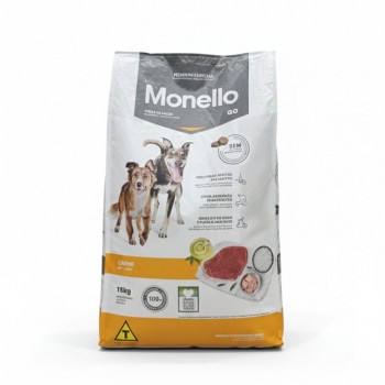 Monello Special Premium Adult Dog Go Dry Food – Beef Flavor, 15kg | Complete Nutrition for Adult Dogs of All Breeds, High Digestibility, Healthy Skin & Coat
