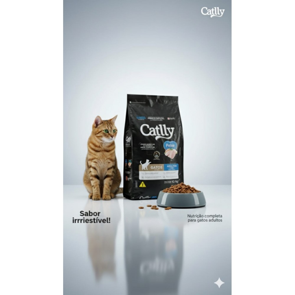 Catlly Premium Especial Adult Cat Food – Fish Flavor Complete Dry Food ...