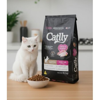 Catlly Special Premium Adult Cat Food, Meat & Vegetables Formula, Complete Nutrition, 10100g ( 10.1 kg )