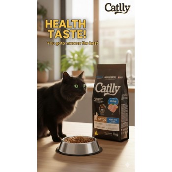 Catlly Premium Especial Fish Adult Dry Cat Food – Complete Nutrition with Taurine, Omega 3 & 6, Urinary pH Control, No Artificial Colorants – 1 kg