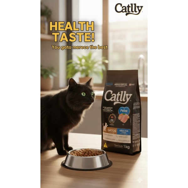 Catlly Premium Especial Fish Adult Dry Cat Food – Complete Nutrition with Taurine, Omega 3 & 6, Urinary pH Control, No Artificial Colorants – 1 kg Catlly Premium Especial Fish Adult Dry Cat Food – Complete Nutrition with Taurine, Omega 3 & 6, Urinary pH Control, No Artificial Colorants – 1 kg