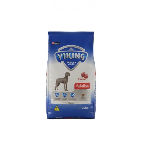 Viking Adult Dog Food – 25 kg – Complete & Balanced Nutrition for Adult Dogs, Flavor & Vigor Supports Healthy Skin & Coat, Provides Energy, and Reduces Stool Odor with Yucca Extract