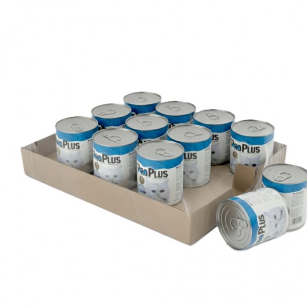 ProPlus Premium Adult Cat Food – Tuna Pâté, Grain-Free, Protein-Rich Wet Food for Adult Cats, 400g Can × 12 Cans
