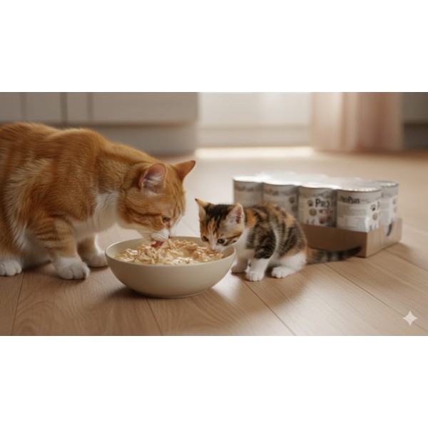 Pro Plus Kitten Premium Grain-Free Chicken Paté Wet Cat Food – 12 Cans × 400g