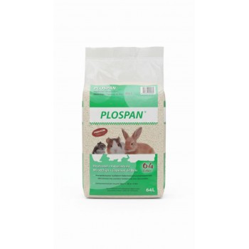 Plospan Fir Wood Chips Small Animal Litter – 64 L (3100 g) | Natural, Dust-Free & Ultra-Absorbent Bedding for Hamsters, Rabbits, Guinea Pigs & More