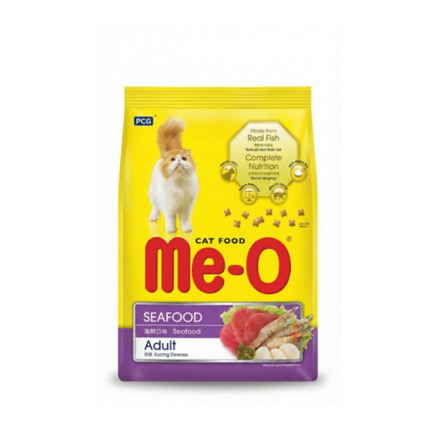 Me-O Adult Cat Food – Seafood Flavor, 7kg | High-Protein, Complete & Balanced Nutrition for Healthy Coat, Digestion & Energy | Dry Cat Food Made with Real Fish & Premium Ingredients