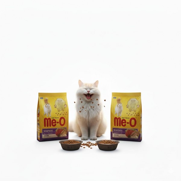 Me-O Adult Cat Food – Seafood Flavor, 7kg | High-Protein, Complete & Balanced Nutrition for Healthy Coat, Digestion & Energy | Dry Cat Food Made with Real Fish & Premium Ingredients