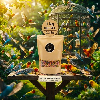 ZuPreem FruitBlend Bird Food Pellets 1kg – Fruit Flavored Complete Nutrition for Parrots, Cockatiels, Conures, Lovebirds, African Grey & Macaws