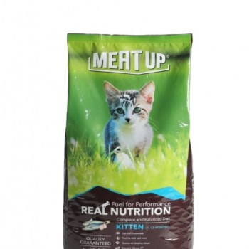 Meat Up Kitten Dry Cat Food (1–12 Months), Ocean Fish Flavor, Complete & Balanced Nutrition, Supports Healthy Digestion & Growth, 1.2kg