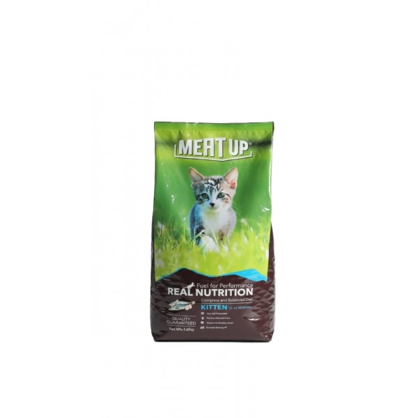Meat Up Kitten Dry Cat Food (1–12 Months), Ocean Fish Flavor, Complete & Balanced Nutrition, Supports Healthy Digestion & Growth, 1.2kg Meat Up Kitten Dry Cat Food (1–12 Months), Ocean Fish Flavor, Complete & Balanced Nutrition, Supports Healthy Digestion & Growth, 1.2kg
