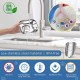 Stainless Steel Pet Water Fountain 2.2L | Automatic Cat & Dog Water Dispenser | 304 Stainless Steel | Ultra-Quiet Pump | Triple Filtration System | BPA-Free | USB Powered | Silver | WF120