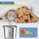 Stainless Steel Pet Water Fountain 2.2L | Automatic Cat & Dog Water Dispenser | 304 Stainless Steel | Ultra-Quiet Pump | Triple Filtration System | BPA-Free | USB Powered | Silver | WF120