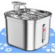 Stainless Steel Pet Water Fountain 2.2L | Automatic Cat & Dog Water Dispenser | 304 Stainless Steel | Ultra-Quiet Pump | Triple Filtration System | BPA-Free | USB Powered | Silver | WF120 Stainless Steel Pet Water Fountain 2.2L | Automatic Cat & Dog Water Dispenser | 304 Stainless Steel | Ultra-Quiet Pump | Triple Filtration System | BPA-Free | USB Powered | Silver | WF120