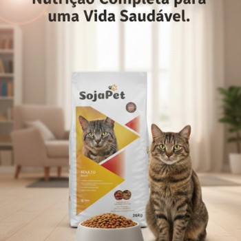 SojaPet Adult Cat Food 20kg – Complete & Balanced Dry Food for All Breeds, Rich in Meat & Whole Grains