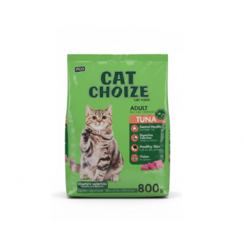 CAT CHOIZE Adult Cat Food Tuna Flavor 800g – Complete & Balanced Dry Food for Adult Cats, With Vitamins & Minerals, Supports Dental Health, Digestion, Healthy Skin & Vision