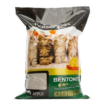Haisenpet Apple Scented Bentonite Cat Litter 25L (20KG) – Strong Clumping, High Absorption, Fresh Apple Fragrance, Odor Control & Easy Scooping for Cats