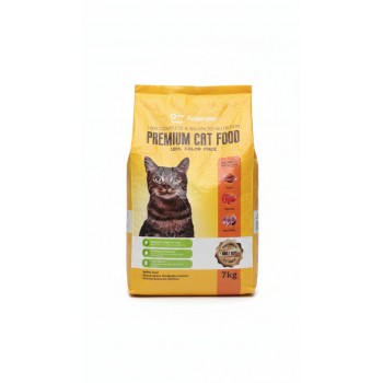 Naisenpet Premium Dry Cat Food for Adult Cats – 7kg, 100% Complete & Balanced Nutrition, Tuna, Salmon & Mackerel, Color-Free, Healthy Digestion & Soft Coat