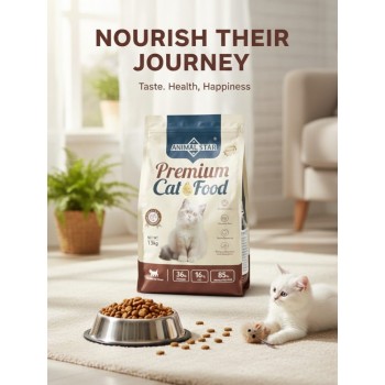 ANIMAL STAR Premium Dry Cat Food – Chicken Flavor, 36% Protein, 16% Fat, High Animal Protein, For Kittens & Adult Cats, 1.5kg