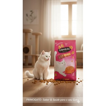 Primogato Premium Adult Cat Food – Beef & Chicken Flavor – Complete Nutrition with Taurine, Omega 6 & Vitamins – Soft & Bright Coat, Healthy Urinary Tract – 10.1 kg ( 10kg +100gram ) 