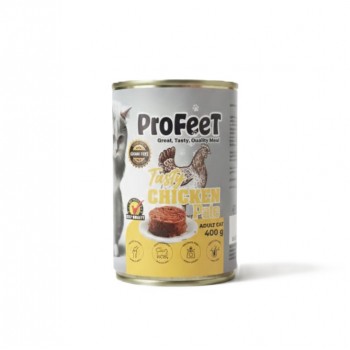 ProFeet Adult Cat Wet Food – Chicken Pâté | Complete & Balanced Nutrition | 400g Can