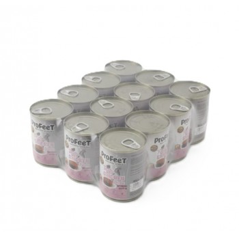 ProFeet Grain-Free Kitten Chicken Pâté Wet Cat Food – 12 Cans Pack (12 × 400g) | Complete & Balanced Nutrition