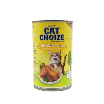 Cat Choize Adult Cat Wet Food Chicken Flavor 400g Can – 12-Pack (12 x 400g) – High-Protein Complete Nutrition for Adult Cats, Taurine-Enriched for Heart & Eye Health, Pork-Free, No Added Preservatives, Soft Pâté in Jelly