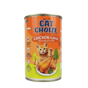Cat Choize Kitten Wet Food Chicken Flavor 400g x 12 Cans – Soft Pâté Texture, High Protein, Taurine & Vitamin E, No Pork, No Added Preservatives – Complete Nutrition for Kittens