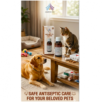 Amedone 10% Povidone-Iodine Antiseptic Solution 100ml – Fast-Acting, Sting-Free First Aid for Dogs, Cats & Horses | Cuts, Scrapes & Burns Treatment