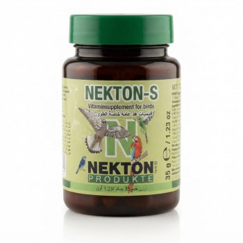 NEKTON-S Vitamin Supplement for Birds 35g | Water-Soluble Multivitamin Powder with Amino Acids & Trace Minerals | Supports Growth, Health, Immunity & Breeding | For Parrots, Canaries, Finches & All Pet Birds