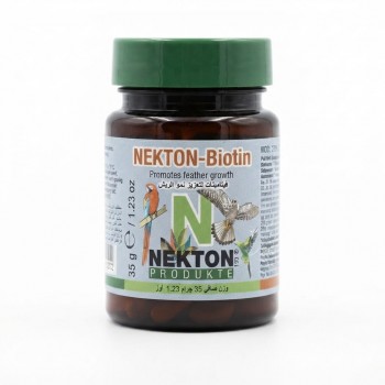 NEKTON-Biotin Bird Feather Growth Supplement 35g | Biotin, Vitamins & Amino Acids for Molting Support | Water-Soluble Feather Health Formula for Parrots, Budgies, Cockatiels, Finches & Pigeons