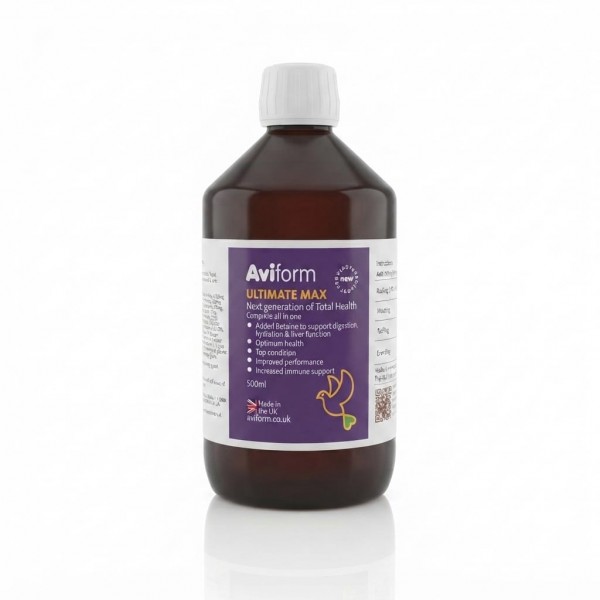 Aviform Ultimate Max 500ml | Next Generation Total Health Supplement for Racing Pigeons | Immune & Performance Support Formula Aviform Ultimate Max 500ml | Next Generation Total Health Supplement for Racing Pigeons | Immune & Performance Support Formula