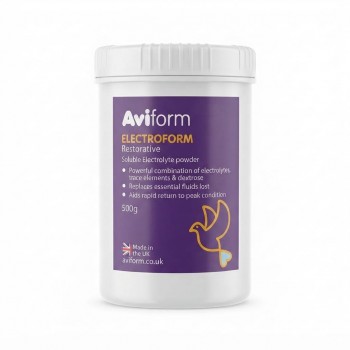 Aviform Electroform 500g Electrolyte Powder for Racing Pigeons | Rapid Recovery, Hydration & Energy Support After Racing & Training for Peak Performance & Condition